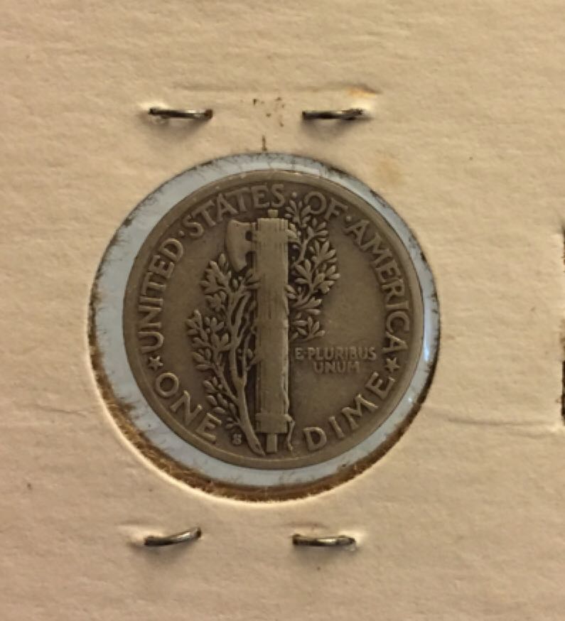 1938 S Mercury Dime coin collectible - Main Image 2