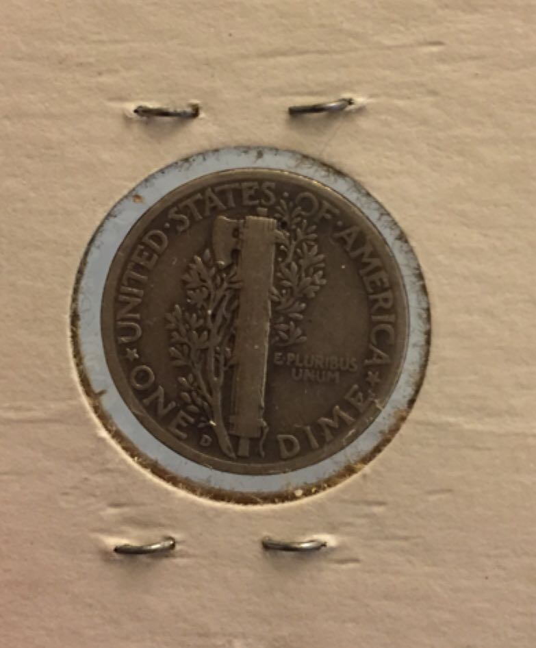 1939 D Mercury Dime  coin collectible - Main Image 2