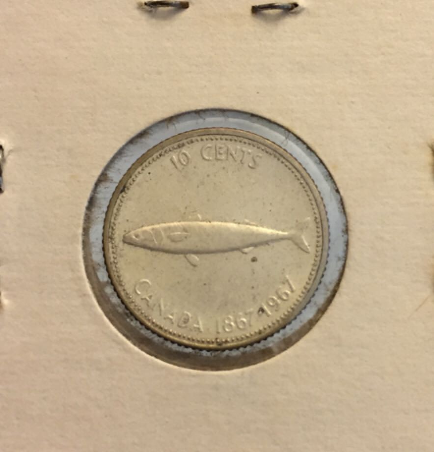 1867-1967 Canadian Centennial Dime  coin collectible - Main Image 2