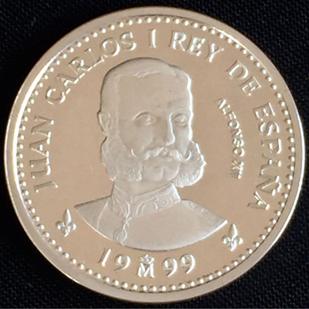 Tricentennial Of House Of Borbon - Royal Train 1879  coin collectible - Main Image 2