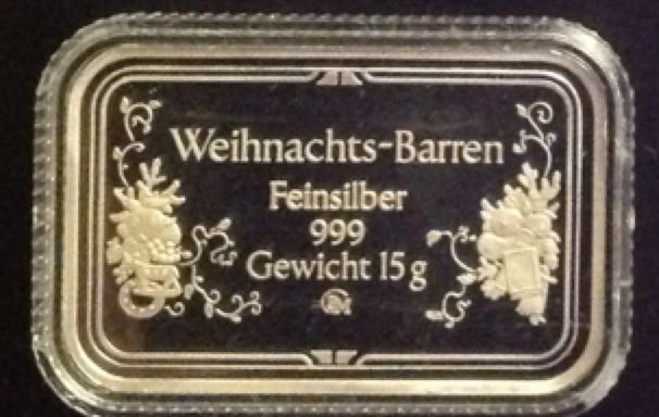 Weihnachten Alt- Nurnberg 1/2 Oz Silver Bar  coin collectible - Main Image 2