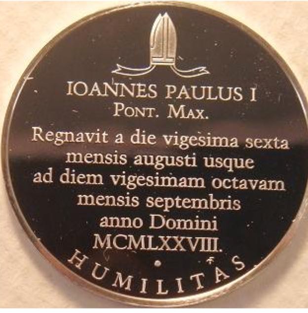 John Paul I Eyewitness Medal  coin collectible - Main Image 2