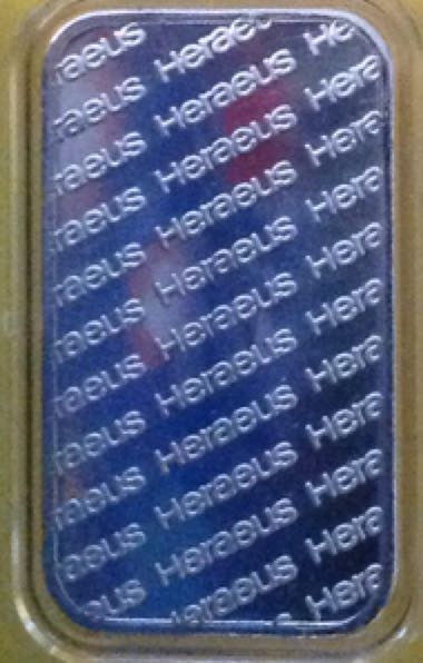 Heraeus Silver  coin collectible - Main Image 2