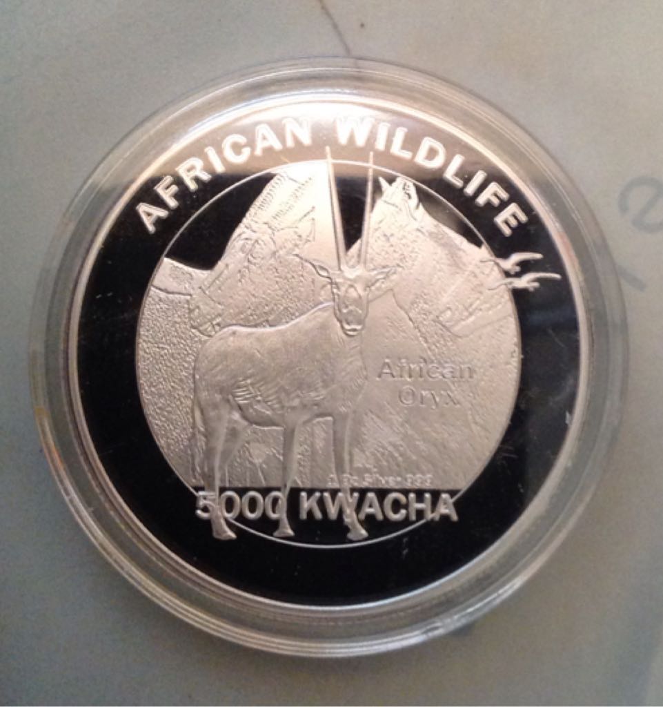 Zambia African Oryx  coin collectible - Main Image 1