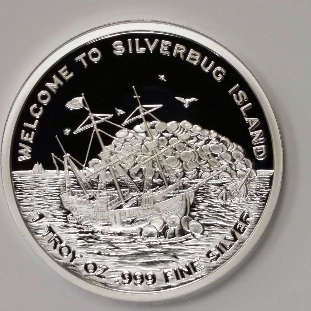 Silverbug Island Silver Round  coin collectible - Main Image 2