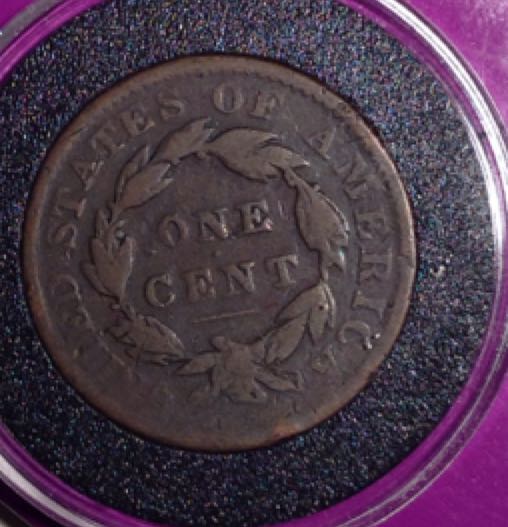Large Cent Coronet Head 1838  coin collectible - Main Image 2