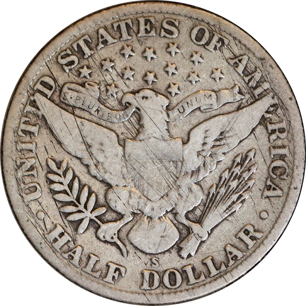 Barber Half Dollar 1915 S  coin collectible - Main Image 2