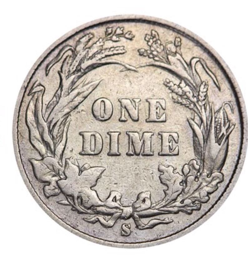 Barber Dime #56  coin collectible - Main Image 2