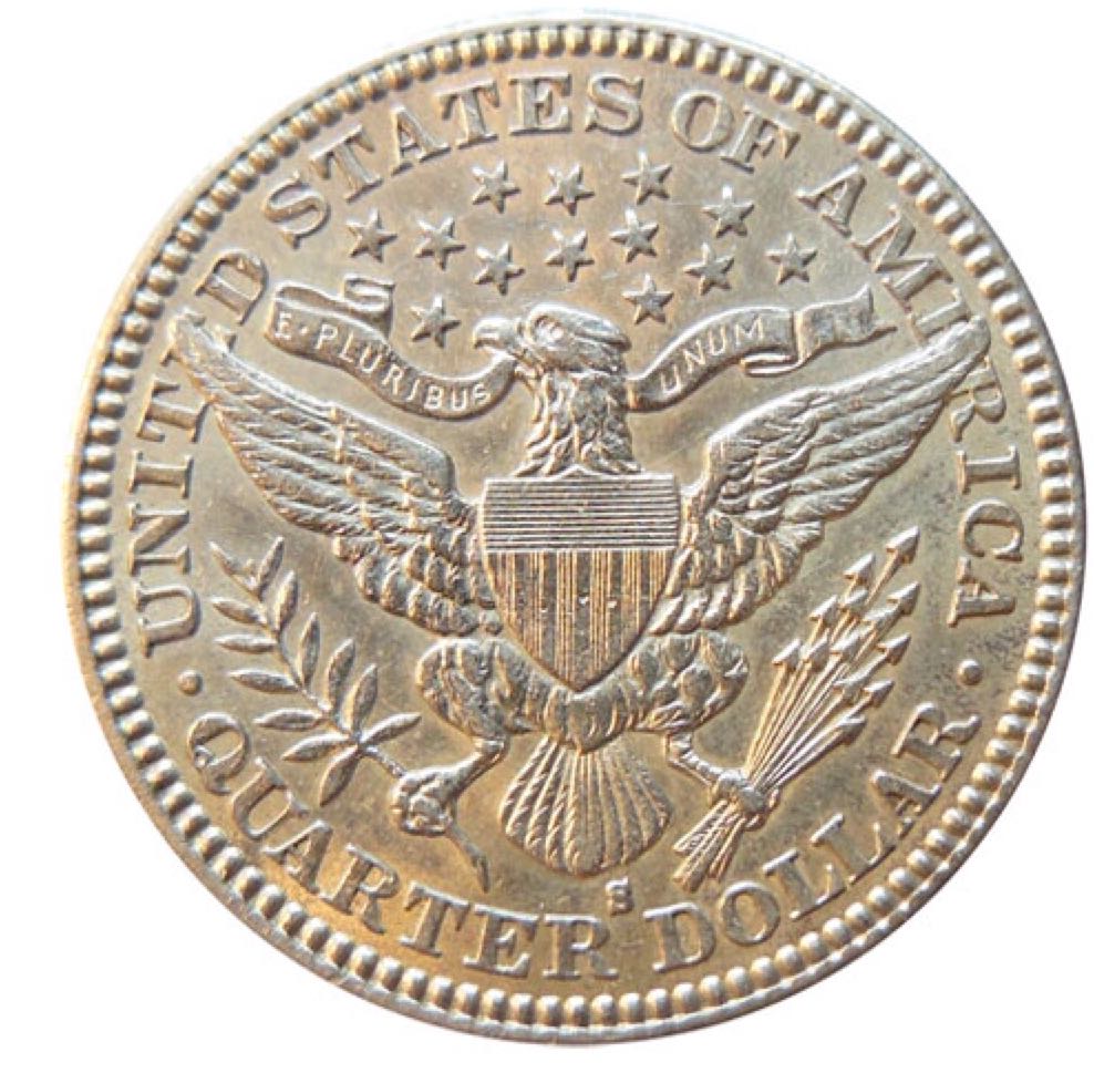 1900 Barber Quarter  coin collectible - Main Image 2