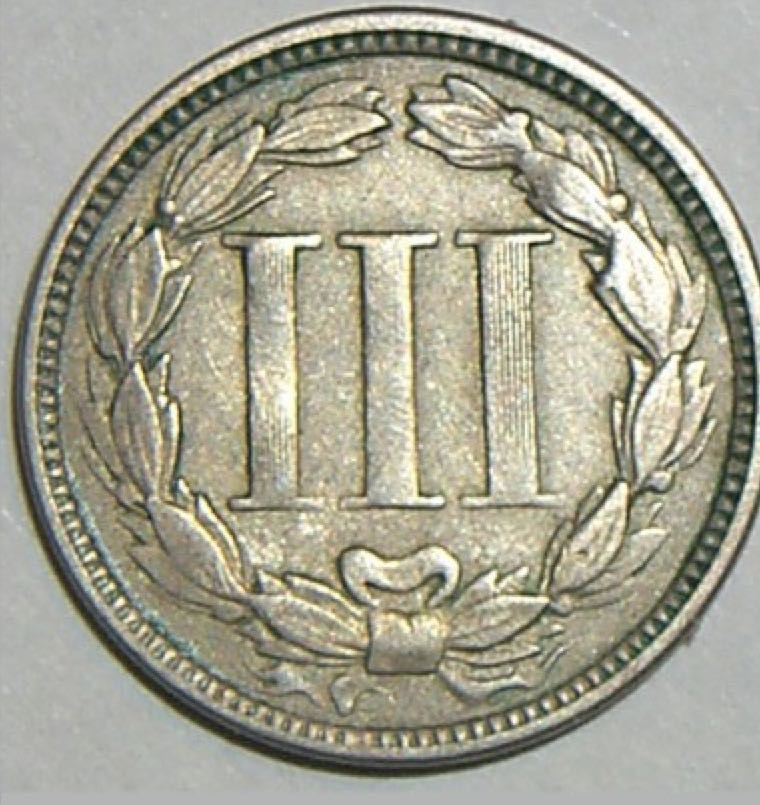 US 3 Cent Piece  coin collectible - Main Image 2