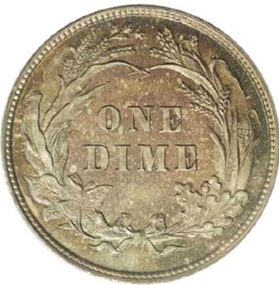 Barber Dime  coin collectible - Main Image 2