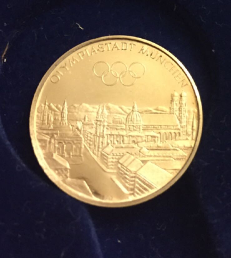 1972 German Olympic Coin  coin collectible - Main Image 2