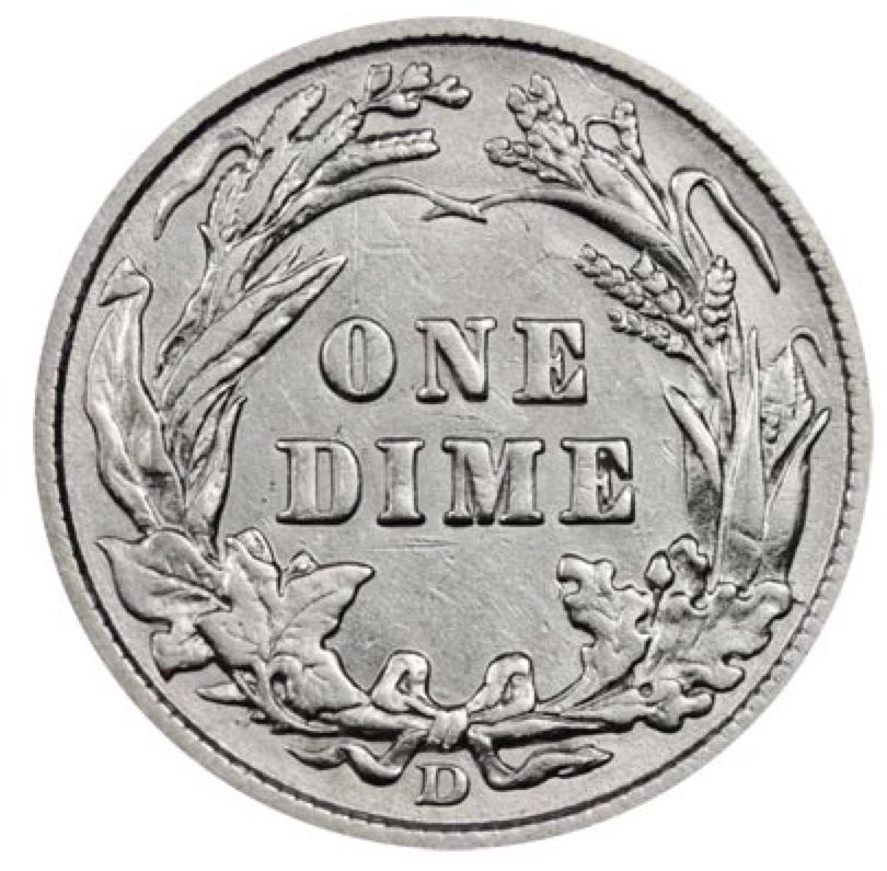 Barber Dime  coin collectible - Main Image 2