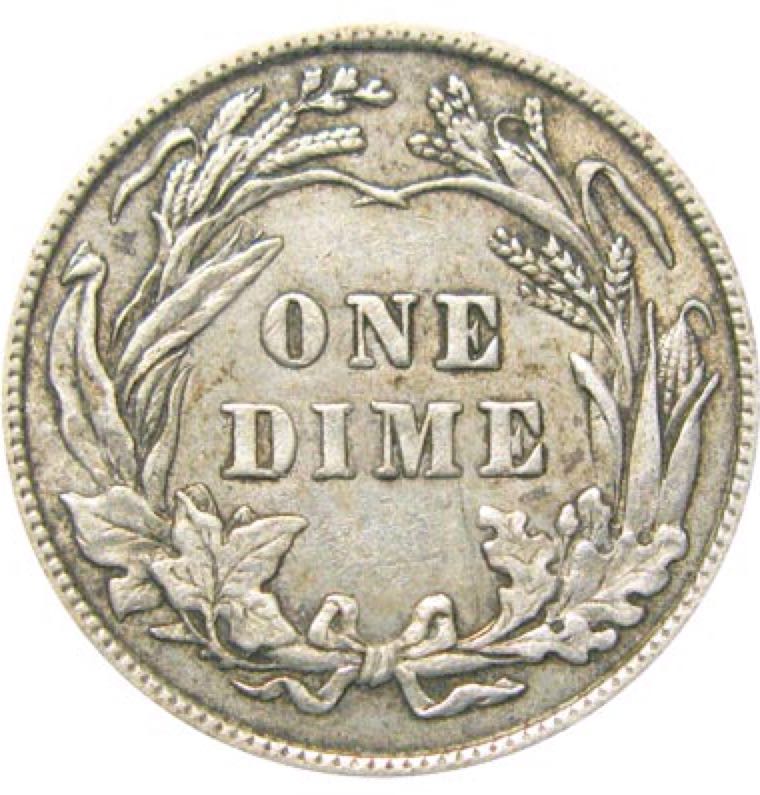 Barber Dime  coin collectible - Main Image 2