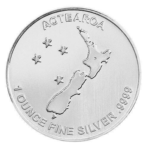 New Zealand Silver Fern Round  coin collectible - Main Image 2