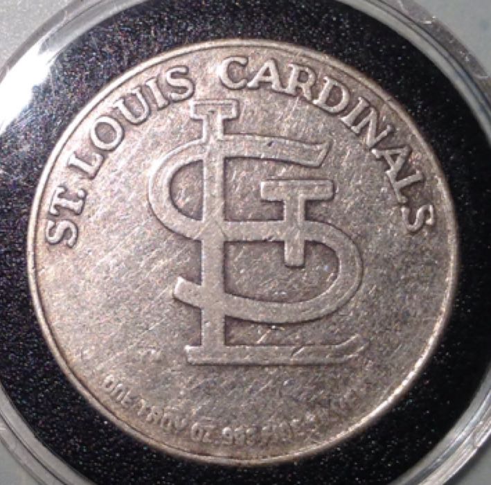 St. Louis Cardinals Silver Round  coin collectible - Main Image 2