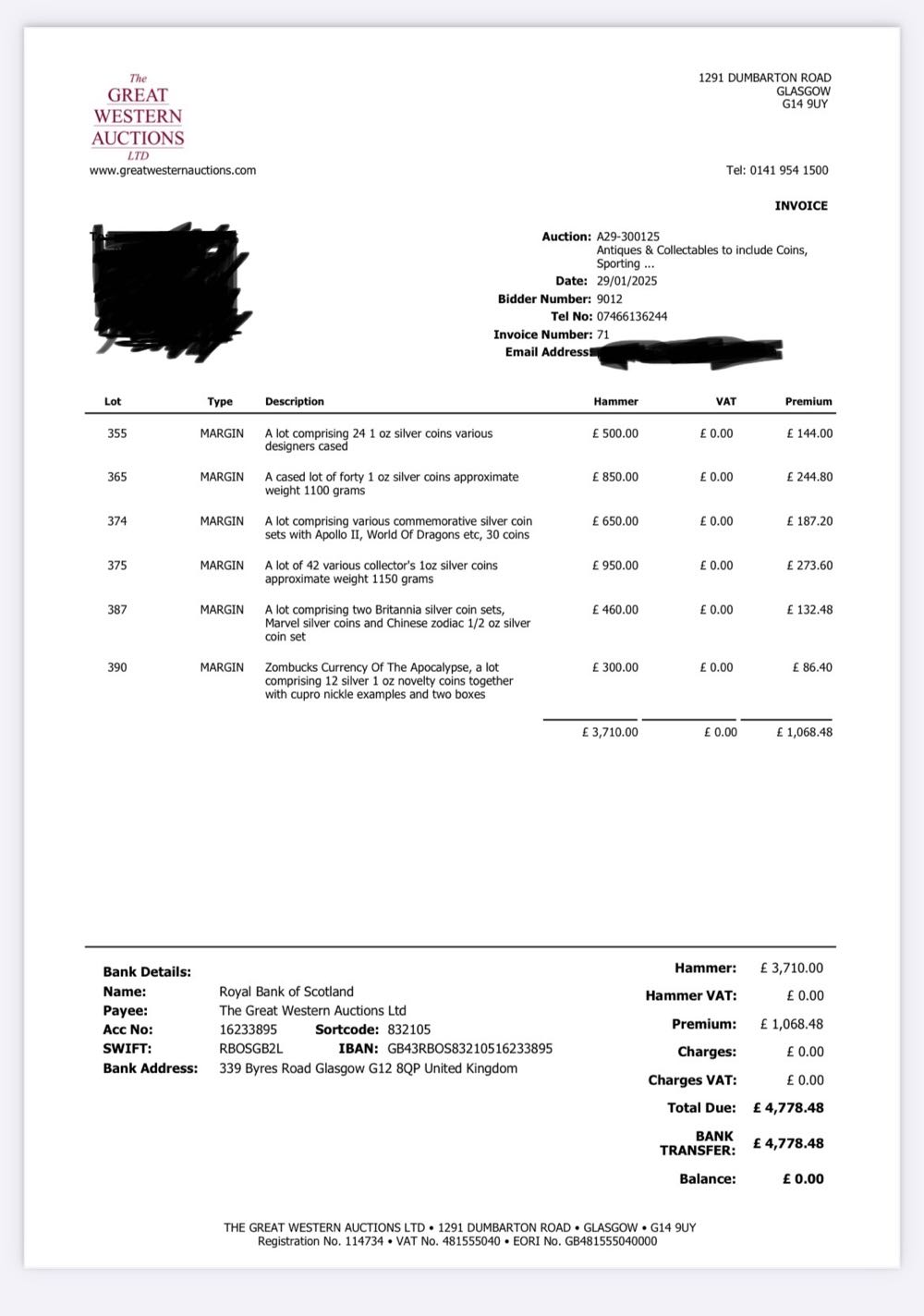 2019 Zombucks- Dying Eagle  coin collectible - Main Image 3