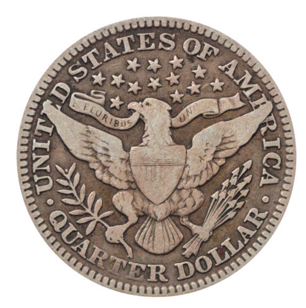 Barber Quarter  coin collectible - Main Image 2