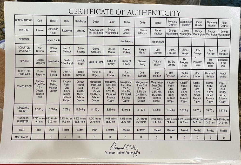 Proof Set Uncirculated D 2007  coin collectible - Main Image 3