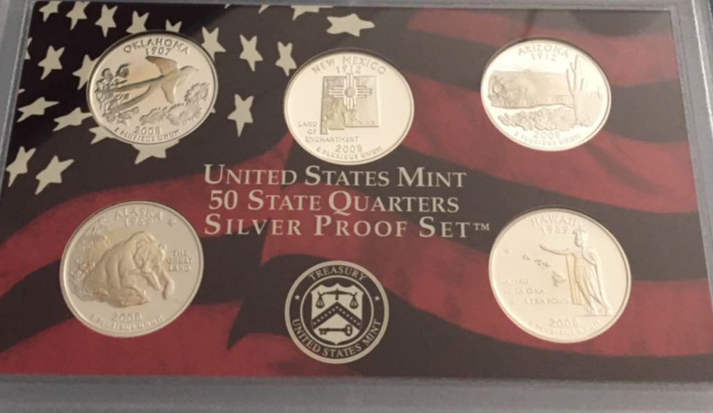 Proof Set State Quarters 2008  coin collectible - Main Image 2