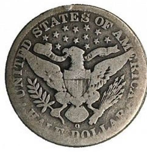 Barber Half Dollar 1910  coin collectible - Main Image 2