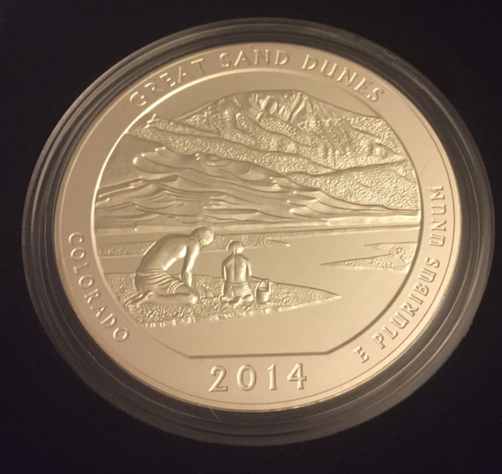 2014 Great Sand Dunes Silver Quarter  coin collectible - Main Image 2