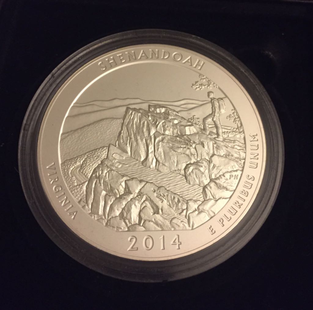 2014 P Shenandoah Silver Quarter  coin collectible - Main Image 2