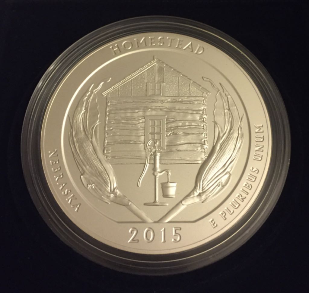 2015 P Homestead Silver Quarter  coin collectible - Main Image 2