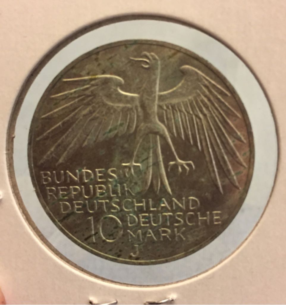 1972 German Olympic Coin-4  coin collectible - Main Image 2