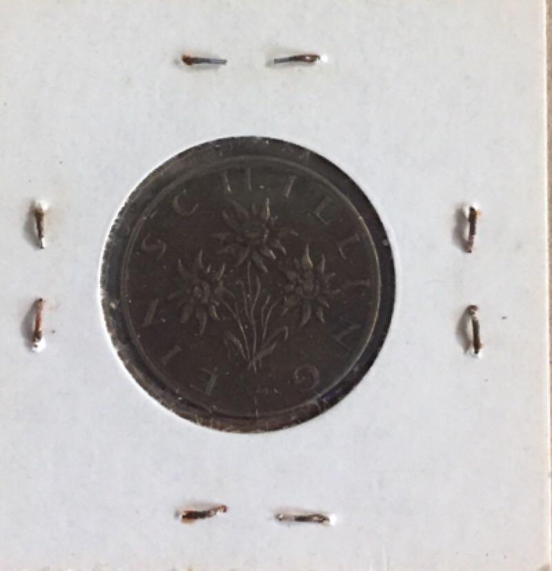 1960 Austria One Schilling  coin collectible - Main Image 2