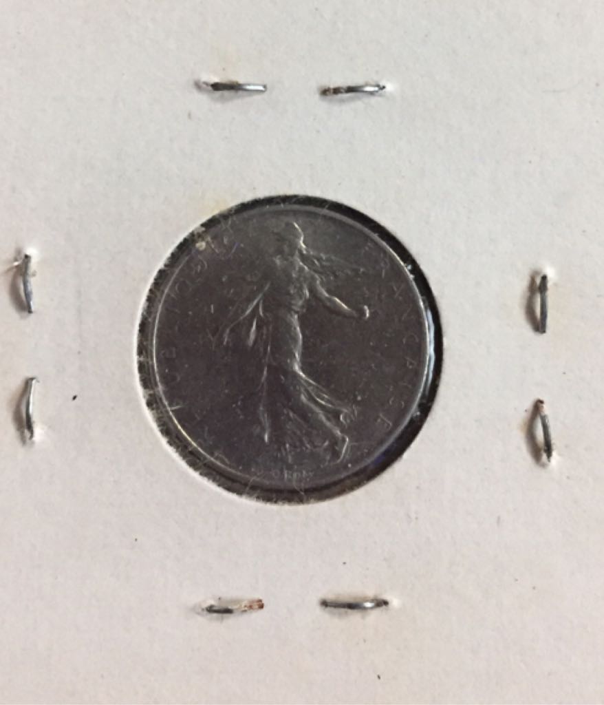 1965 France 1/2 Franc  coin collectible - Main Image 2