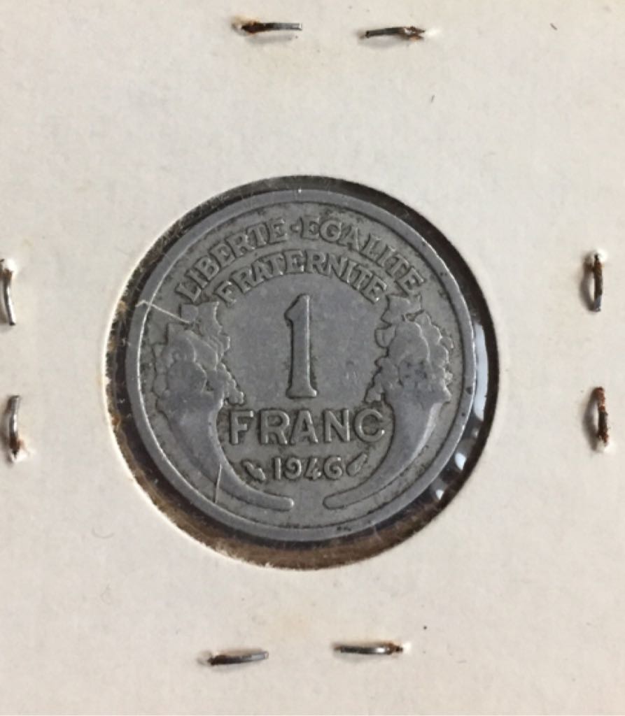 1946 France 1 Franc  coin collectible - Main Image 2