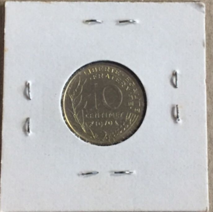 1970 France 10 Centimes  coin collectible - Main Image 2