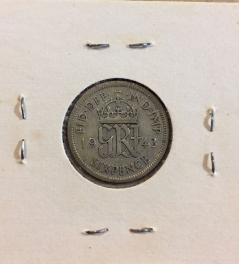 1943 Great Britain 6 Pence  coin collectible - Main Image 2