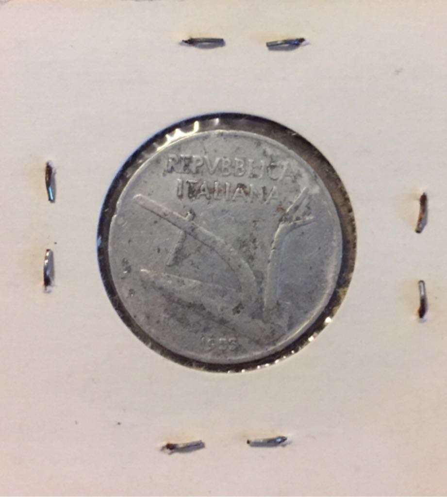 1955 Italy 10 Lire  coin collectible - Main Image 2