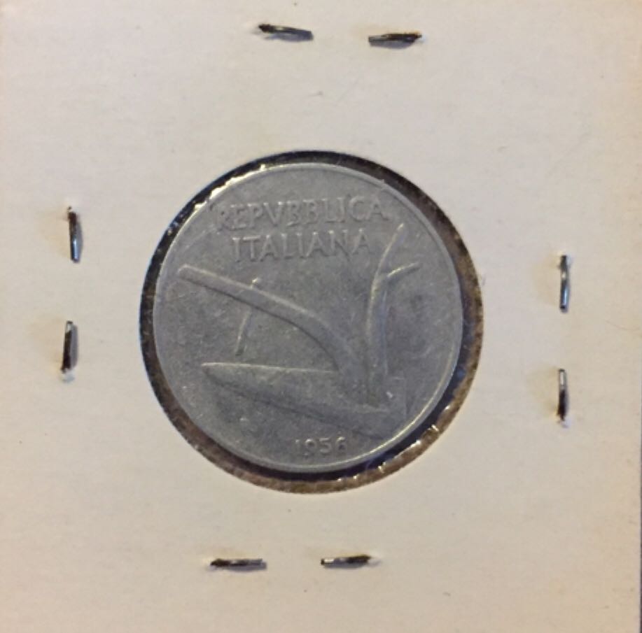 1956 Italy 10 Lire  coin collectible - Main Image 2