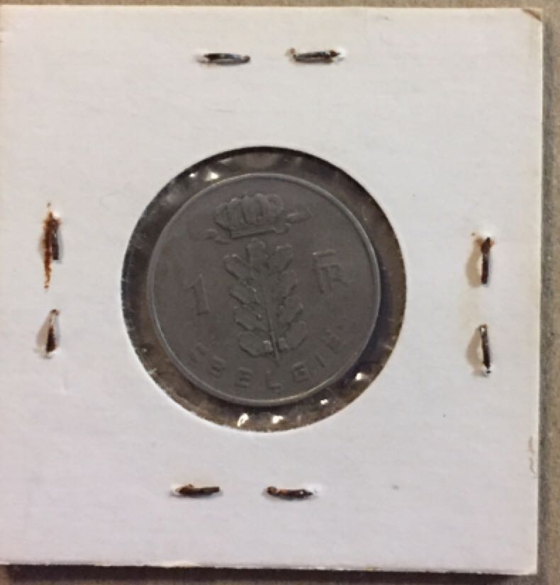 1951 Belgium 1 Franc  coin collectible - Main Image 2
