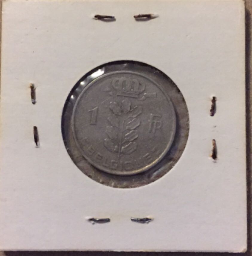 1952 Belgium 1 Franc  coin collectible - Main Image 2