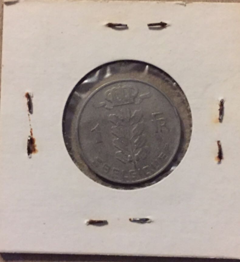 1964 Belgium 1 Franc  coin collectible - Main Image 2