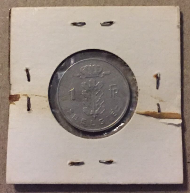 1965 Belgium 1 Franc  coin collectible - Main Image 2
