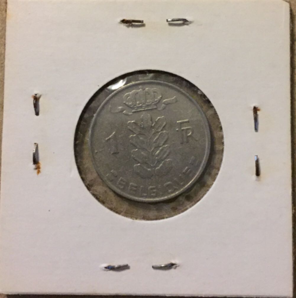 1966 Belgium 1 Franc  coin collectible - Main Image 2