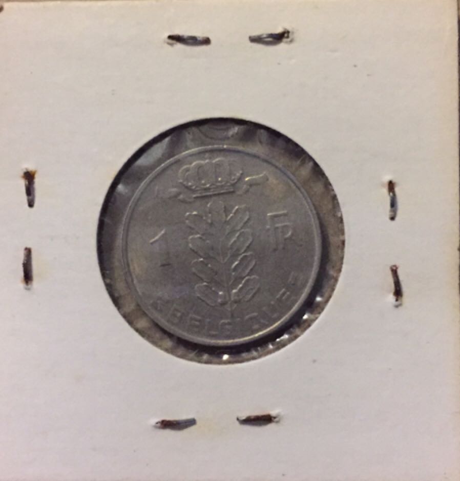 1969 Belgium 1 Franc  coin collectible - Main Image 2