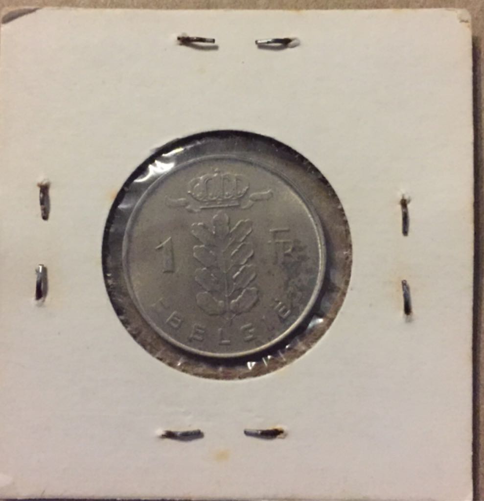 1970 Belgium 1 Franc  coin collectible - Main Image 2