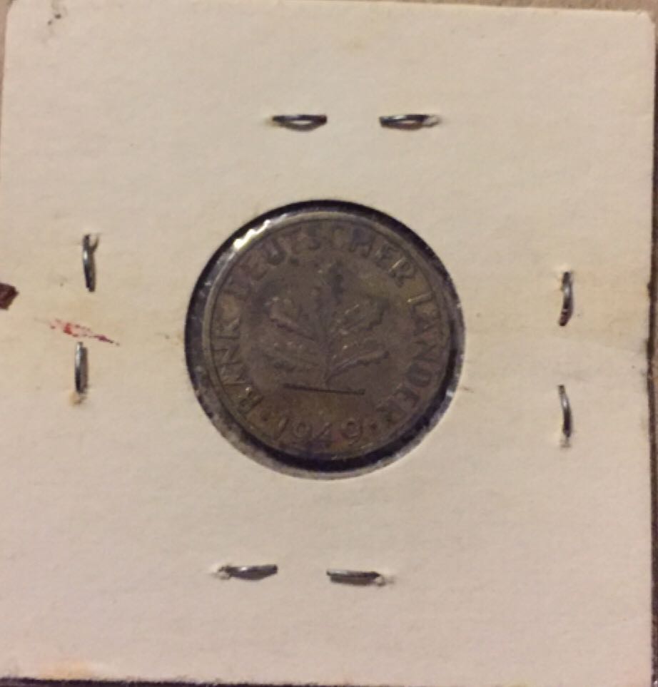 1949 German 5 Pfennig Lander  coin collectible - Main Image 2