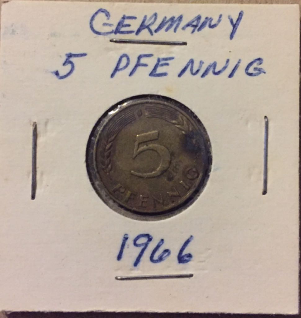 1978-J German 5 Pfennig  coin collectible - Main Image 1
