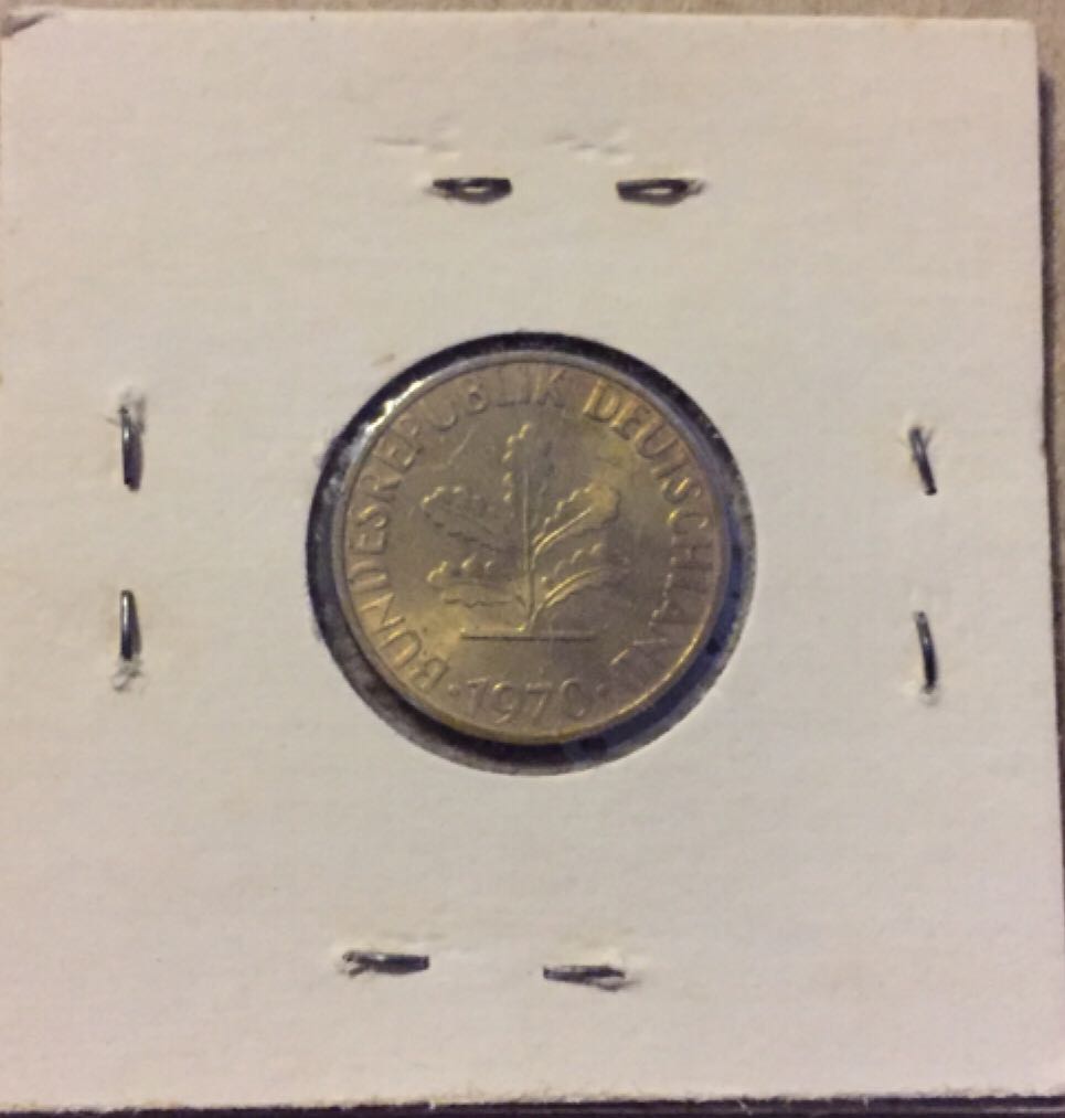 1986-F German 5 Pfennig  coin collectible - Main Image 2