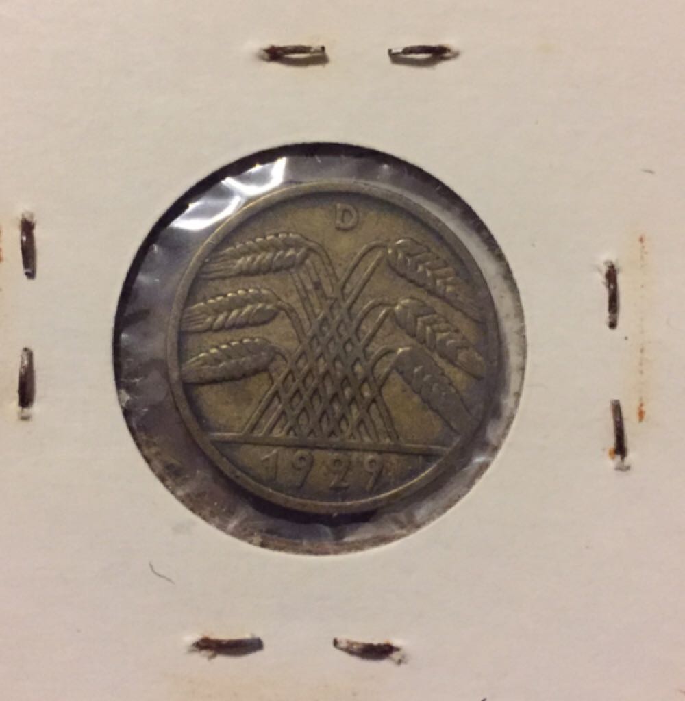 1929 D German 10 Pfennig  coin collectible - Main Image 2