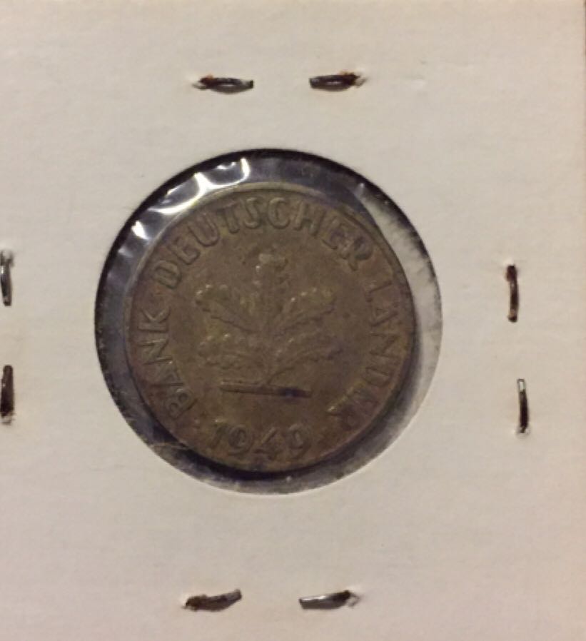 1949 German 10 Pfennig  coin collectible - Main Image 2