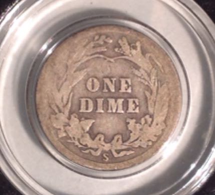 Barber Dime  coin collectible - Main Image 2