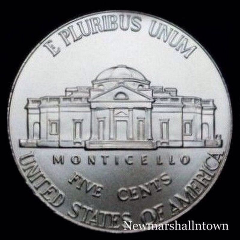 Nickel 1970 D Jefferson  coin collectible - Main Image 2